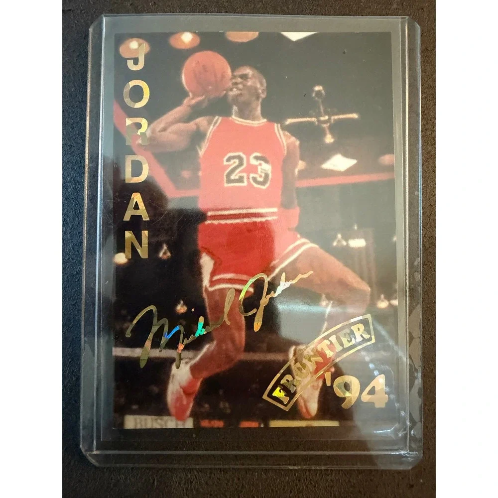 1994 Frontier Sports Michael Jordan Chicago Bulls Gold Foil Facsimile Sig Card